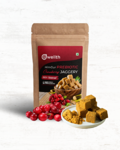 Cranberry jaggery cubes in pouch