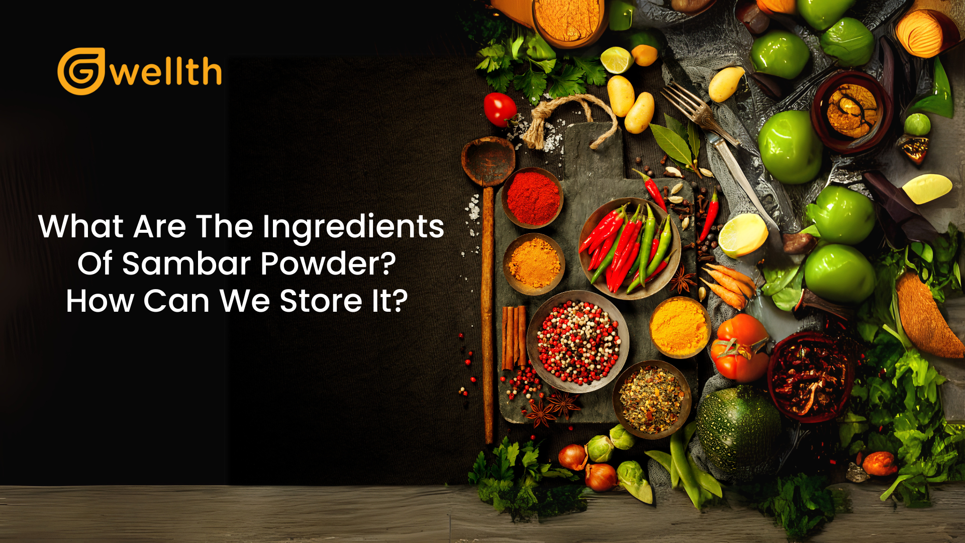 Ingredients of sambar powder