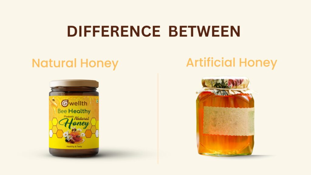 Difference between artificial honey and natural honey